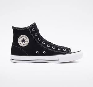 Converse CONS Chuck Taylor All Star Pro Suede Skate Shoes Black / White | CV-765UVC