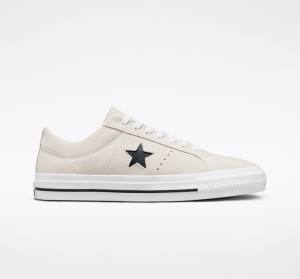 Converse CONS One Star Pro Suede Skate Shoes White / Black | CV-631IVZ