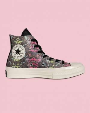 Converse Chuck 70 Satin Snake Print High Tops Shoes Black | CV-025IEG