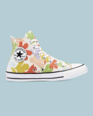 Converse Chuck Taylor All Star Garden Party All Over High Tops Shoes Beige | CV-561FMT