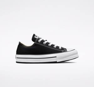 Converse Chuck Taylor All Star Lift Platform Low Tops Shoes Black / White | CV-547ATH