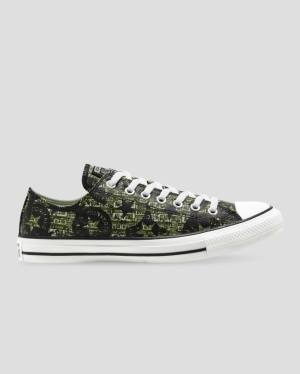 Converse Chuck Taylor All Star Logo Replay Low Tops Shoes Black | CV-521YMX