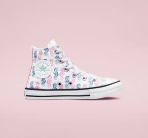 Converse Chuck Taylor All Star Seahorses High Tops Shoes White / Pink / Light | CV-830SEP