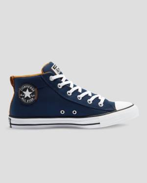 Converse Chuck Taylor All Star Street High Tops Shoes Blue | CV-204WLP