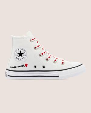 Converse Chuck Taylor All Star Street Love Thread High Tops Shoes White | CV-619EMI