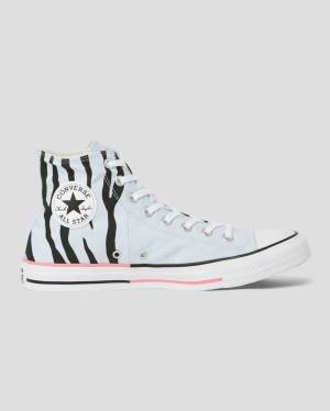 Converse Chuck Taylor All Star Sun Blocked Icon Print High Tops Shoes Blue | CV-629WGP