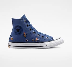 Converse Chuck Taylor All Star We Are Stronger Together High Tops Shoes Blue / Indigo | CV-387VES