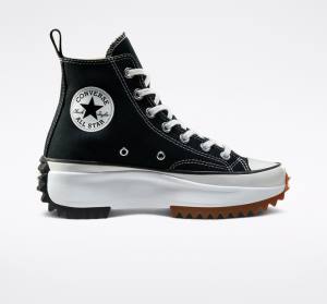 Converse Run Star Hike Platform High Tops Shoes Black / White | CV-543GKI