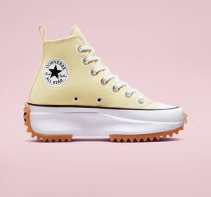 Converse Run Star Hike Platform Seasonal Color High Tops Shoes Lemon / Black / White | CV-417YCV