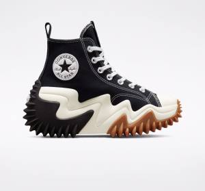 Converse Run Star Motion Platform High Tops Shoes Black / White / Orange | CV-216ZBV