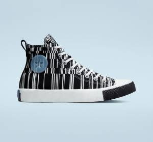 Converse UNT1TL3D Translucent Barcode High Tops Shoes Black / White / Indigo | CV-519FEB