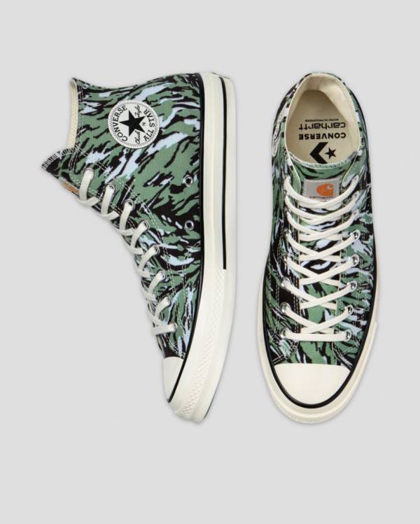 Converse Carhartt Chuck 70 High Tops Shoes Green | CV-014LHY