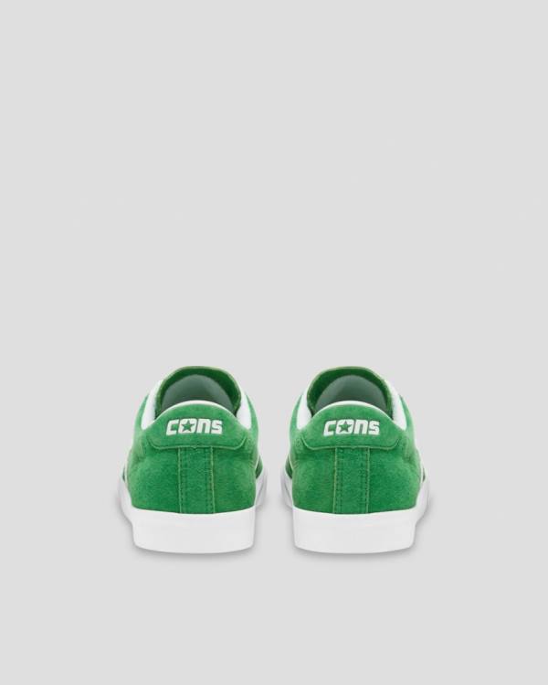 Converse Checkpoint Pro Pigskin Suede Low Tops Shoes Green | CV-904ZEY