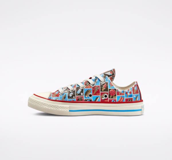 Converse Chuck 70 Frozen Treats Low Tops Shoes Red / Blue | CV-271HLX