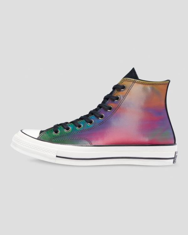 Converse Chuck 70 Iridescent High Tops Shoes Black | CV-923UGY