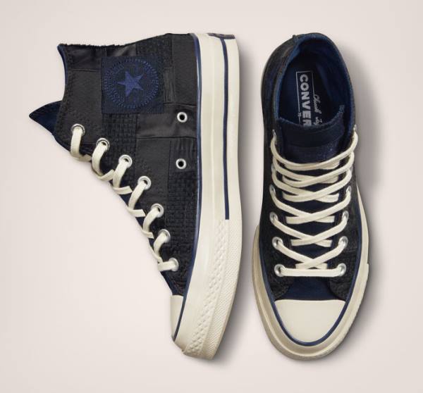 Converse Chuck 70 It's Possible High Tops Shoes Black / Navy | CV-486PHC