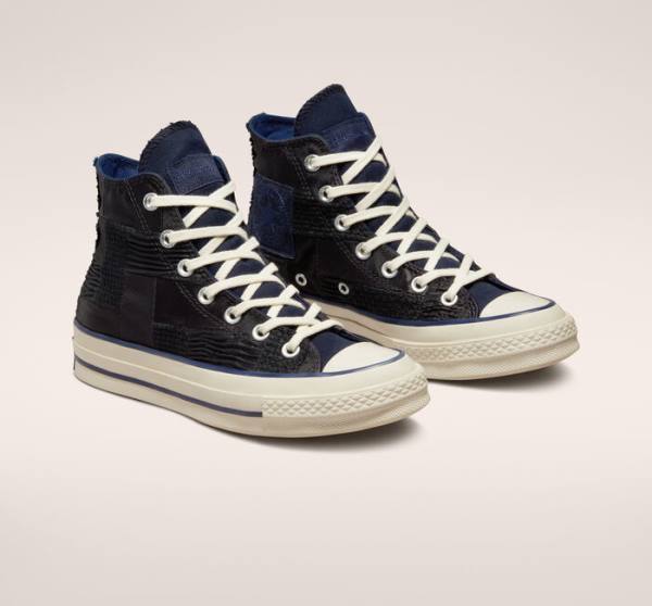 Converse Chuck 70 It's Possible High Tops Shoes Black / Navy | CV-486PHC