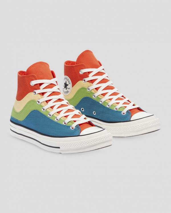 Converse Chuck 70 National Parks High Tops Shoes Blue Green Orange | CV-415FXW