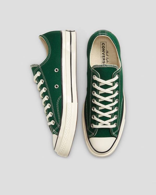 Converse Chuck 70 Organic Canvas Low Tops Shoes Green | CV-287KVX