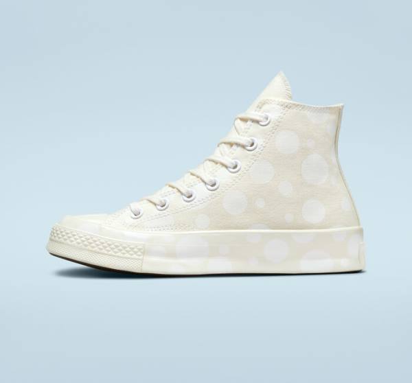 Converse Chuck 70 Polka Dots High Tops Shoes White | CV-246OVY