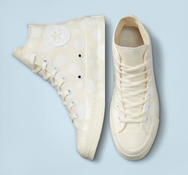 Converse Chuck 70 Polka Dots High Tops Shoes White | CV-246OVY