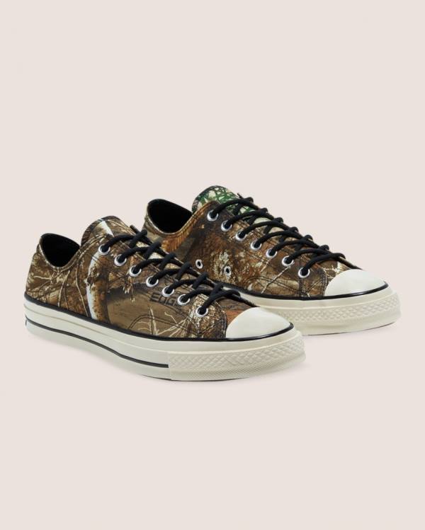 Converse Chuck 70 Realtree Edge Camo Print Utility Low Tops Shoes Brown | CV-567THS