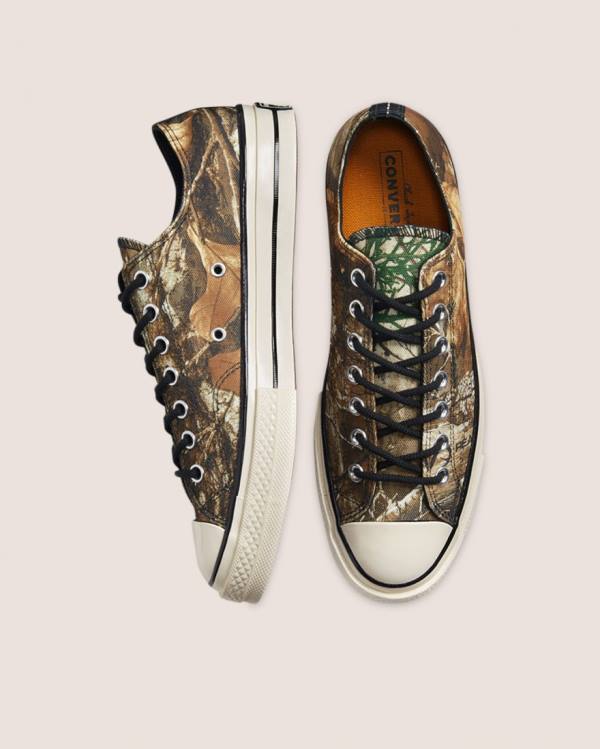 Converse Chuck 70 Realtree Edge Camo Print Utility Low Tops Shoes Brown | CV-567THS