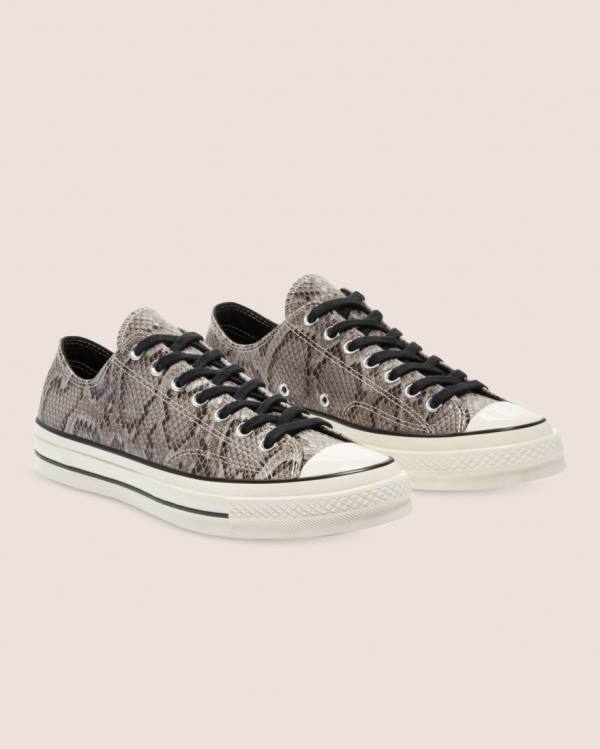 Converse Chuck 70 Reptile Suede Low Tops Shoes Grey | CV-790LPZ