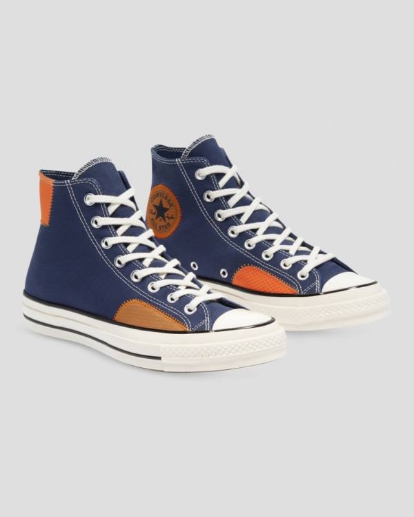 Converse Chuck 70 Ripstop High Tops Shoes Blue | CV-416UAE