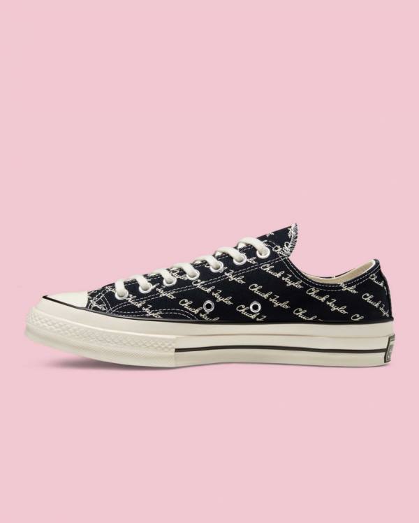 Converse Chuck 70 Signature Low Tops Shoes Black | CV-260EPU