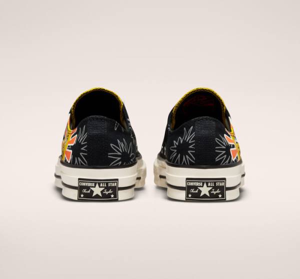 Converse Chuck 70 Sunny Floral Low Tops Shoes Black | CV-109JBD