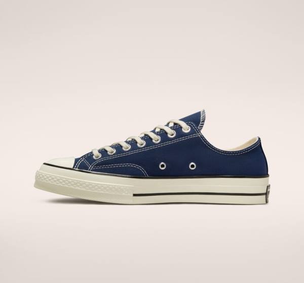 Converse Chuck 70 Tonal Polyester Low Tops Shoes Navy / Black | CV-785SGY