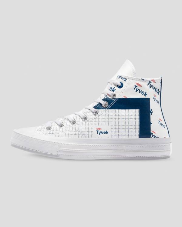 Converse Chuck 70 Tyvek High Tops Shoes White | CV-682ROG