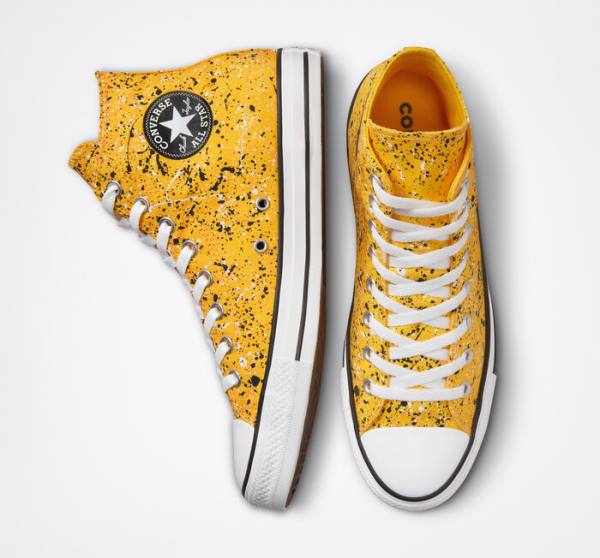 Converse Chuck Taylor All Star Archive Paint Splatter High Tops Shoes White | CV-185HKO