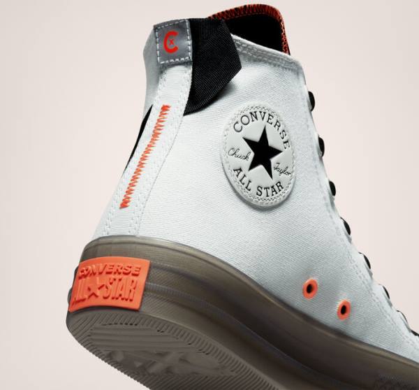 Converse Chuck Taylor All Star CX Stretch Canvas High Tops Shoes Light Silver / Black / Mango | CV-140QRO