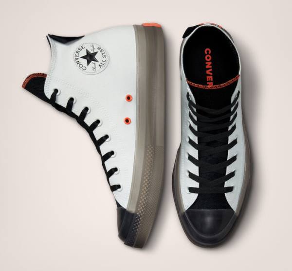 Converse Chuck Taylor All Star CX Stretch Canvas High Tops Shoes Light Silver / Black / Mango | CV-140QRO