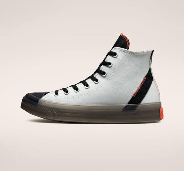 Converse Chuck Taylor All Star CX Stretch Canvas High Tops Shoes Light Silver / Black / Mango | CV-296XVE