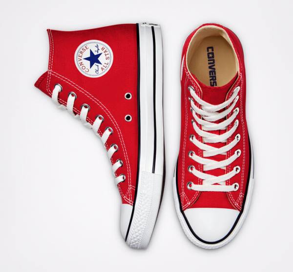 Converse Chuck Taylor All Star Classic High Tops Shoes Red | CV-980VJA