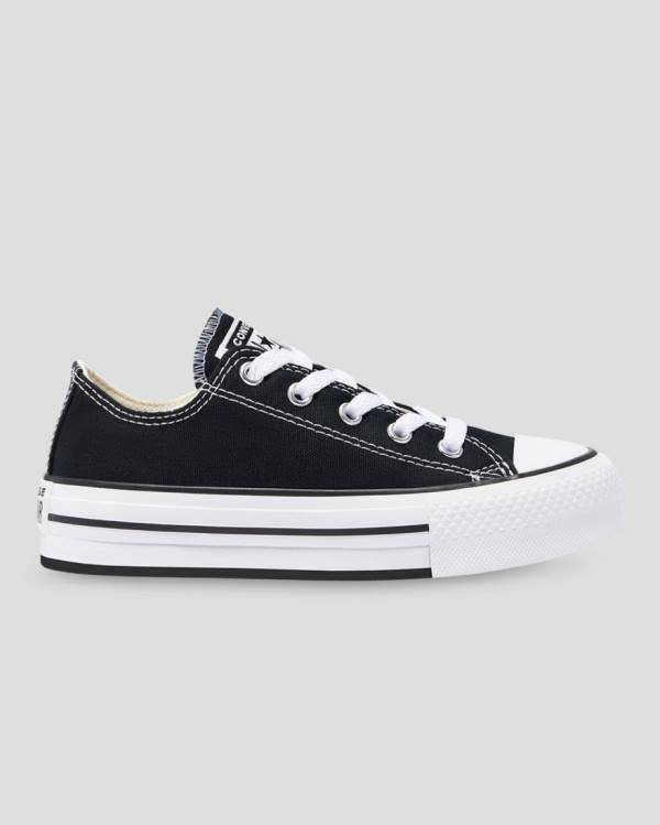 Converse Chuck Taylor All Star EVA Platform Low Tops Shoes Black | CV-510NYO