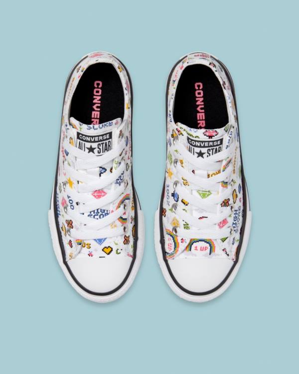 Converse Chuck Taylor All Star Girls Gamer High Tops Shoes White | CV-561MEG