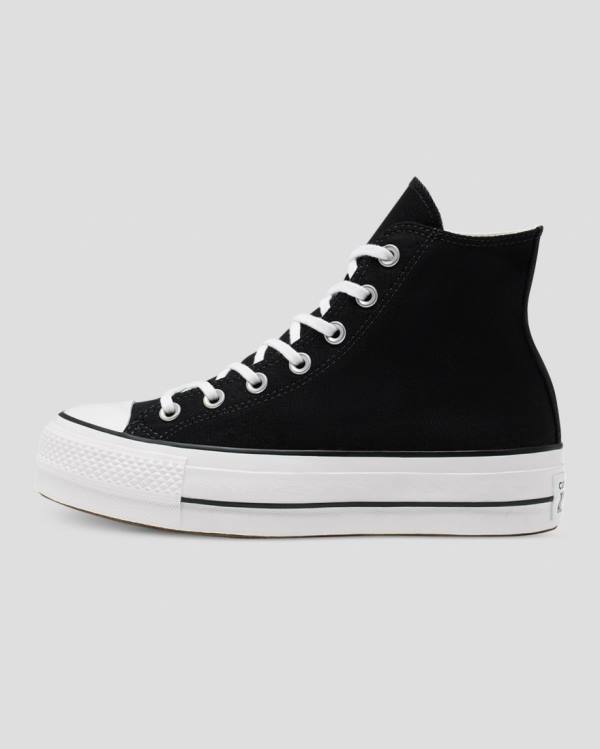 Converse Chuck Taylor All Star Lift Canvas High Tops Shoes Black | CV-103OFS