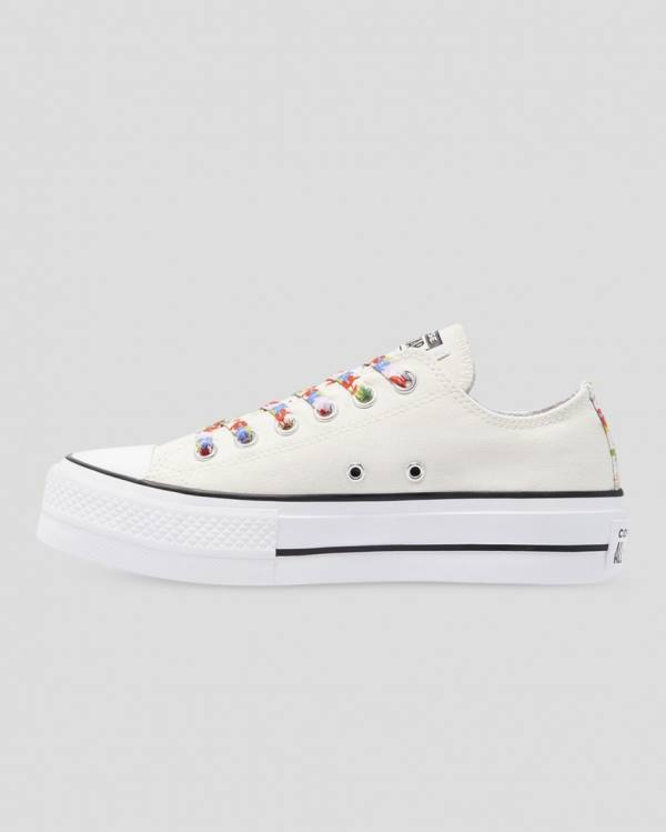 Converse Chuck Taylor All Star Lift Garden Party Low Tops Shoes Beige | CV-451QOW