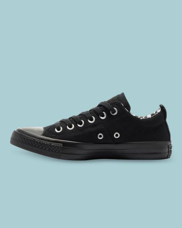 Converse Chuck Taylor All Star Madison Low Tops Shoes Black | CV-721QKB