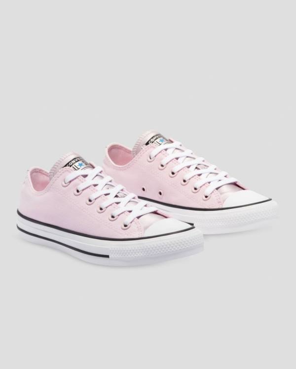 Converse Chuck Taylor All Star Mono Metallic Low Tops Shoes Pink | CV-143HGC