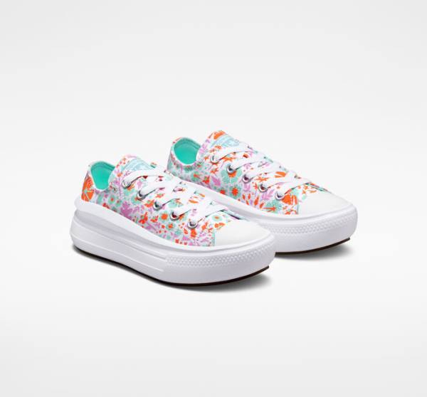 Converse Chuck Taylor All Star Move Platform Paper Floral Low Tops Shoes White / Light | CV-923SPN