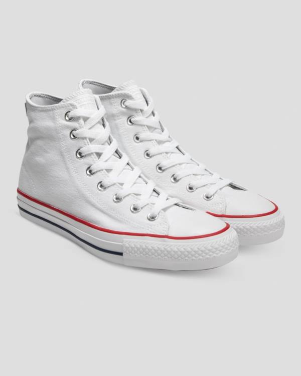 Converse Chuck Taylor All Star Pro Canvas High Tops Shoes White | CV-120RHP