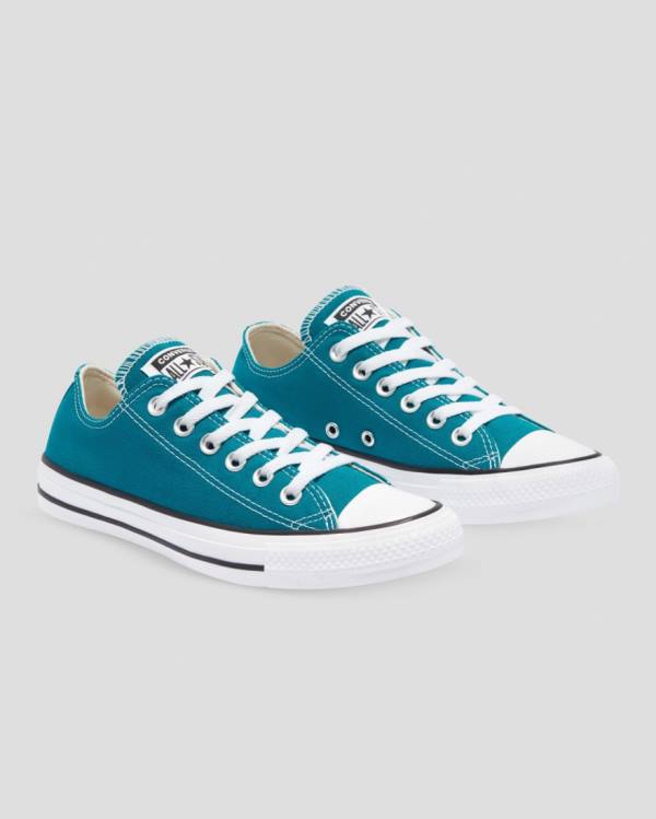 Converse Chuck Taylor All Star Seasonal Low Tops Shoes Blue | CV-182AQB