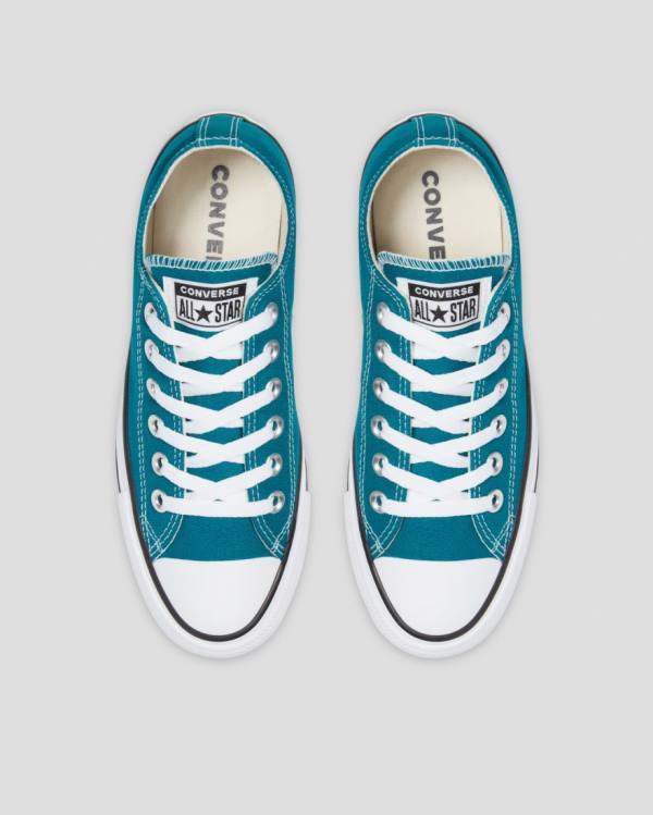 Converse Chuck Taylor All Star Seasonal Low Tops Shoes Blue | CV-182AQB