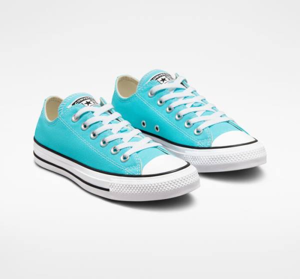 Converse Chuck Taylor All Star Seasonal Color Low Tops Shoes Blue / White / Black | CV-354NRV