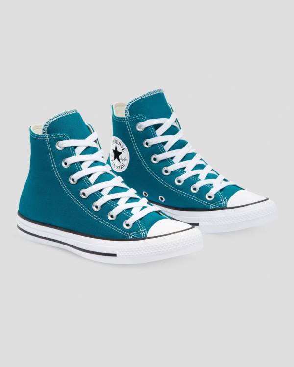 Converse Chuck Taylor All Star Seasonal High Tops Shoes Blue | CV-763CIY